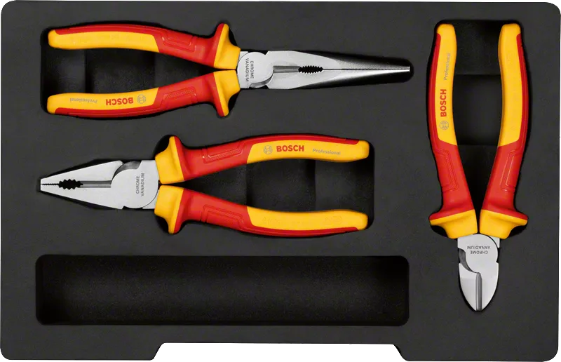 Vde Pliers Set Pc Combo Kit Bosch Professional