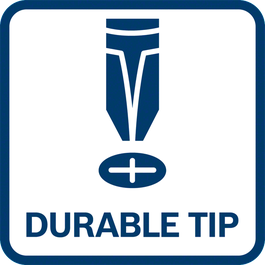  Robust screwdriver thanks to durable tip design