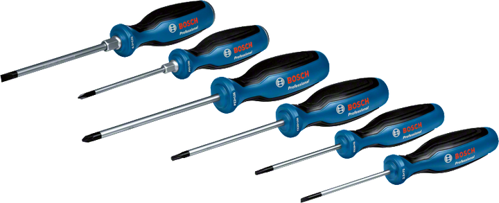 Screwdriver Set 6pc SL/PH/PZ/TX