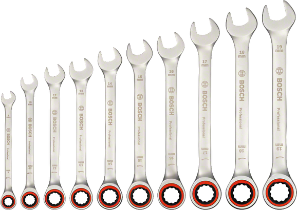 Ratchet Spanner Set 10 pc