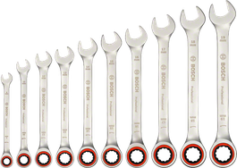 Ratchet Spanner Set 10 pc