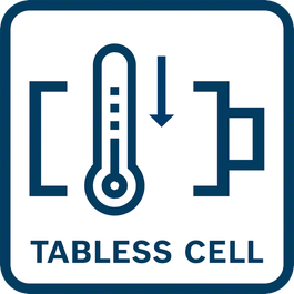  Longer runtime and extended battery lifetime due to less cell resistance and less battery heating