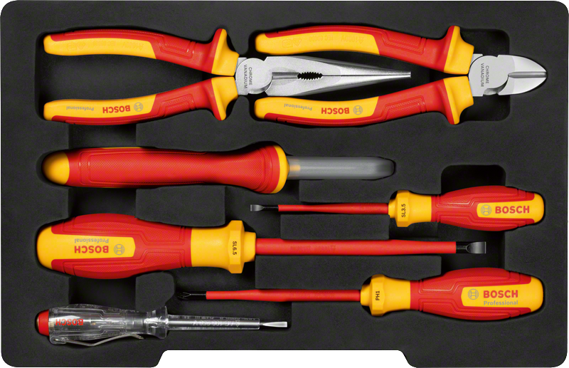 VDE Hand Tools Set mixed 7pc Combo Kit Bosch Professional