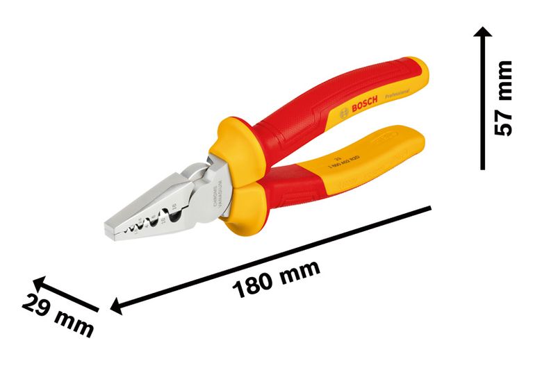 VDE Crimping Plier 180mm